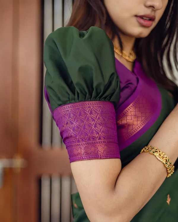 GREEN_KANJIVARAM_SILK_SAREE